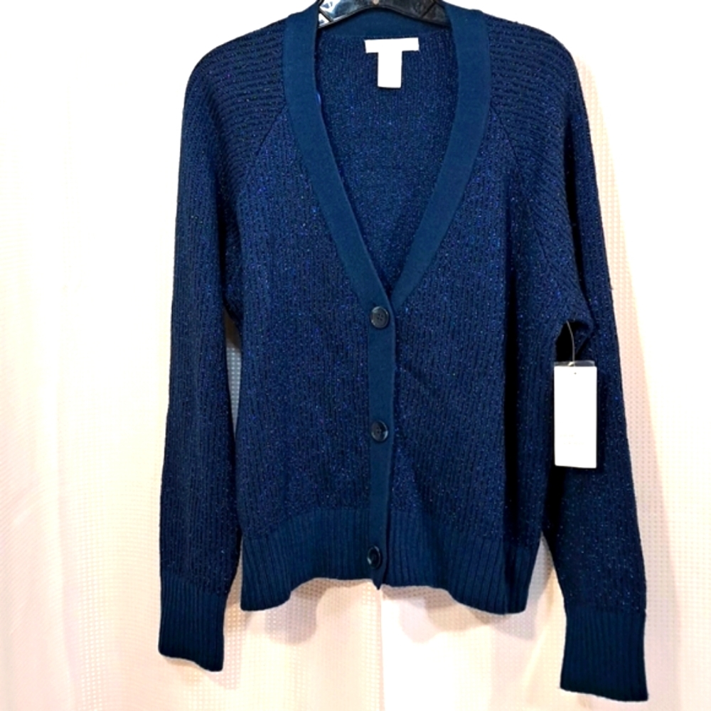 Design History NWT  Blue Metallic Shimmer